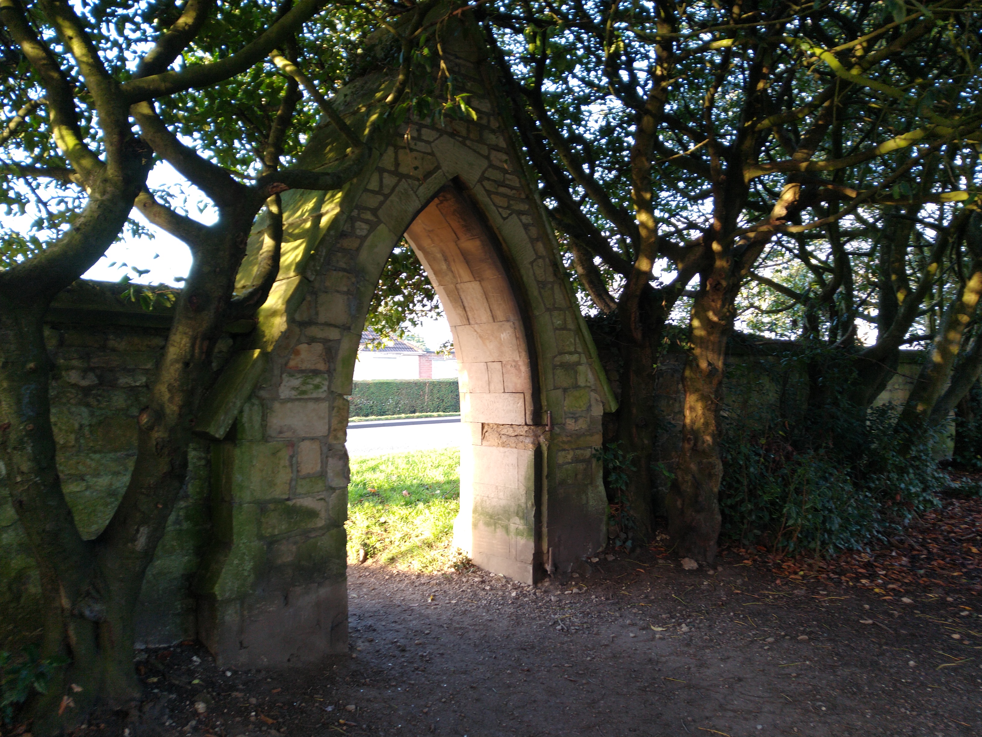 Image of cemetery arch