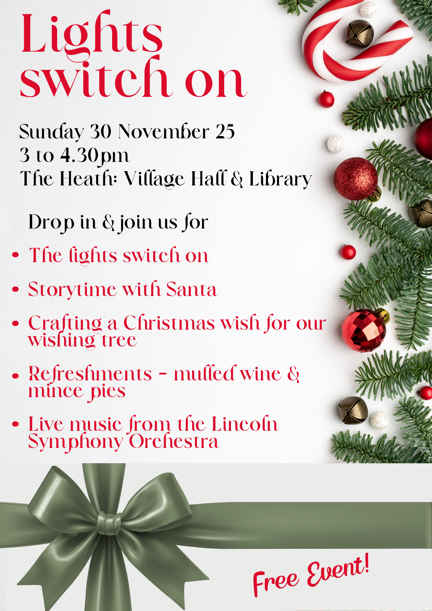 Lights switch on event poster