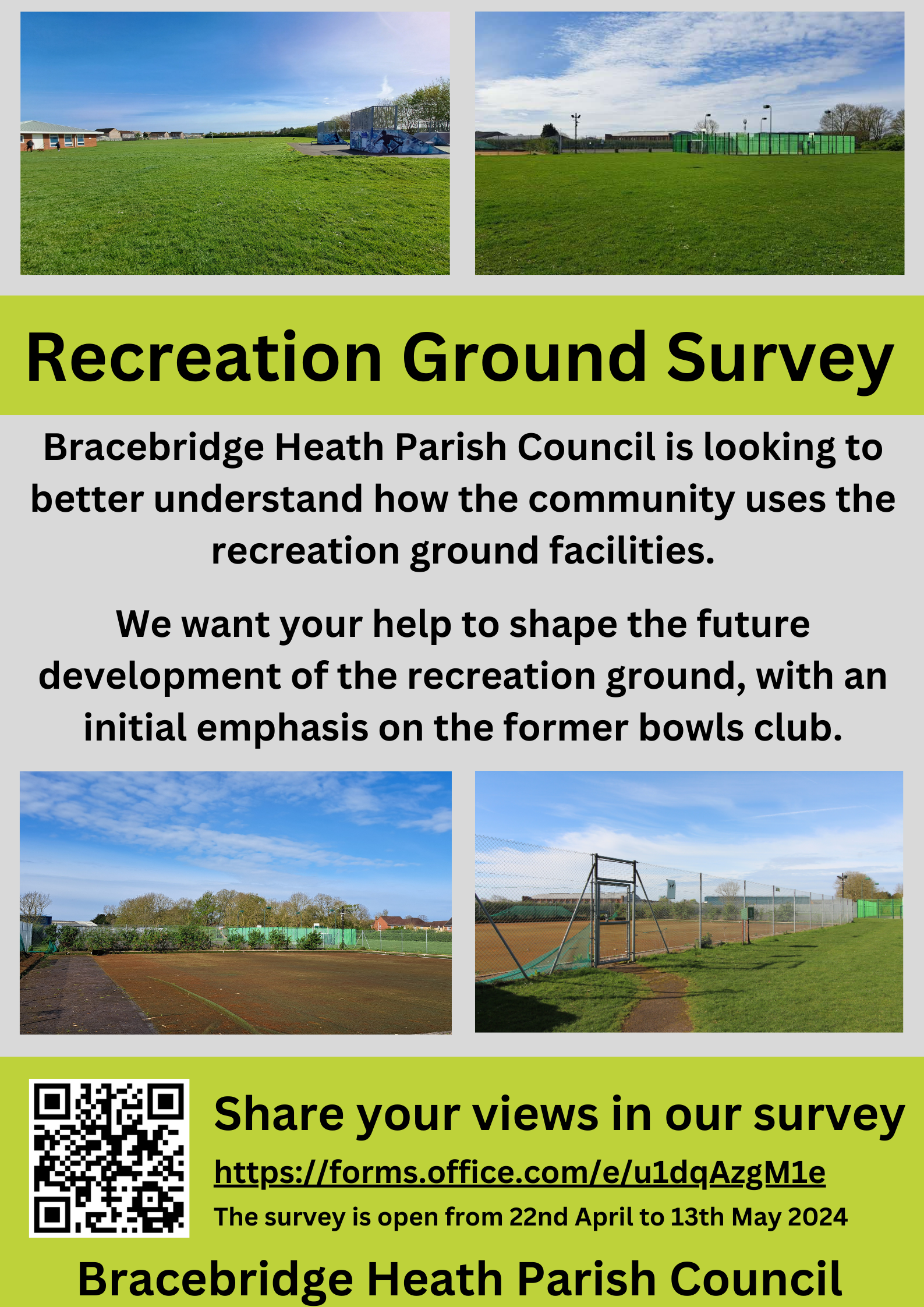 Survey about the recreation ground in bracebridge heath