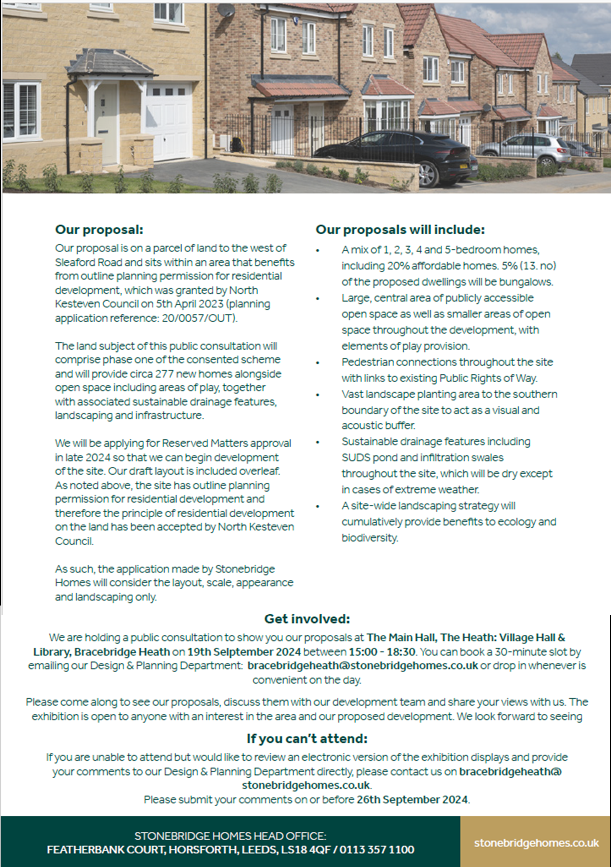 Stonebridge Homes leaflet 2